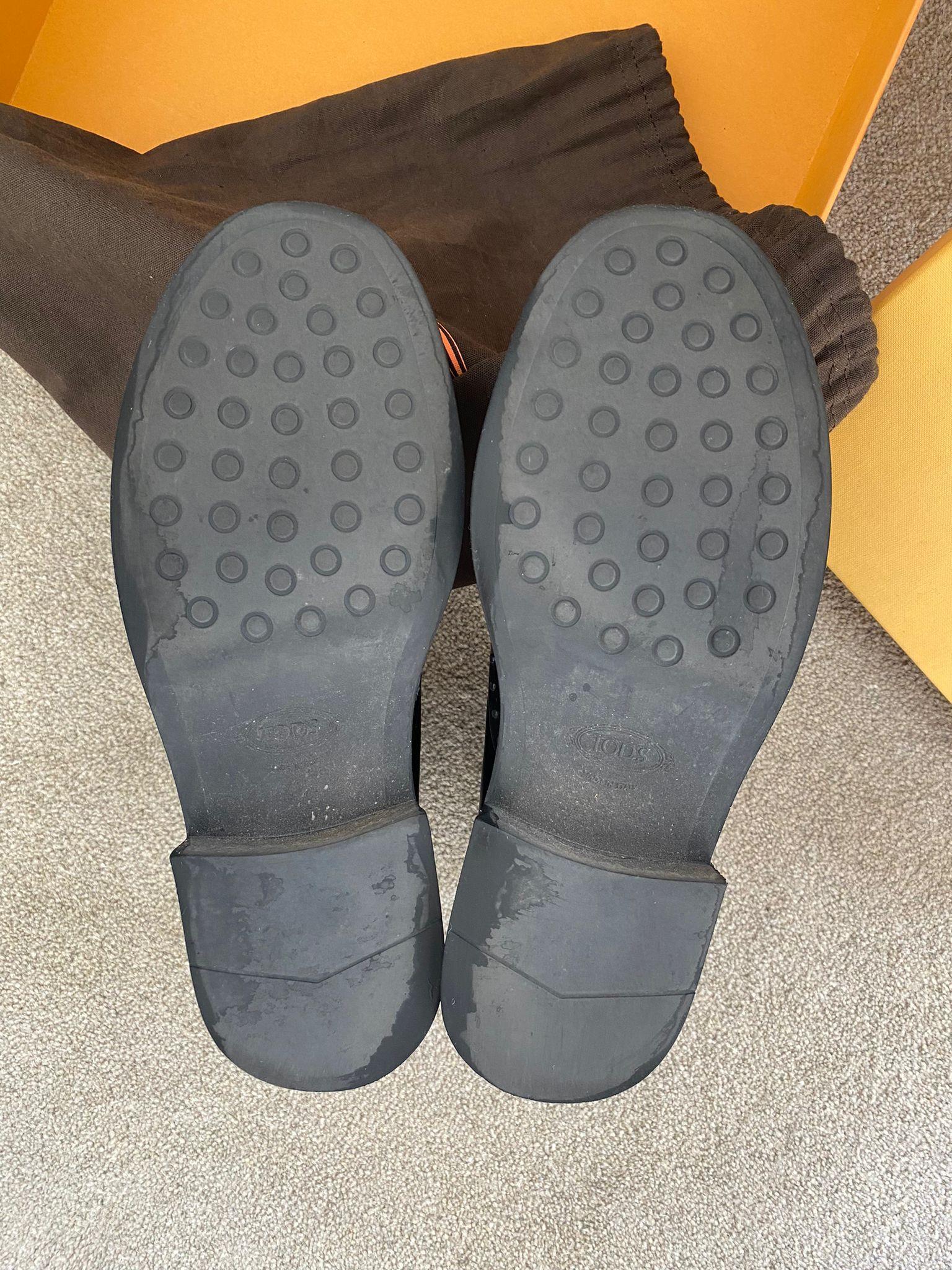Gommini toe leather Chelsea boots