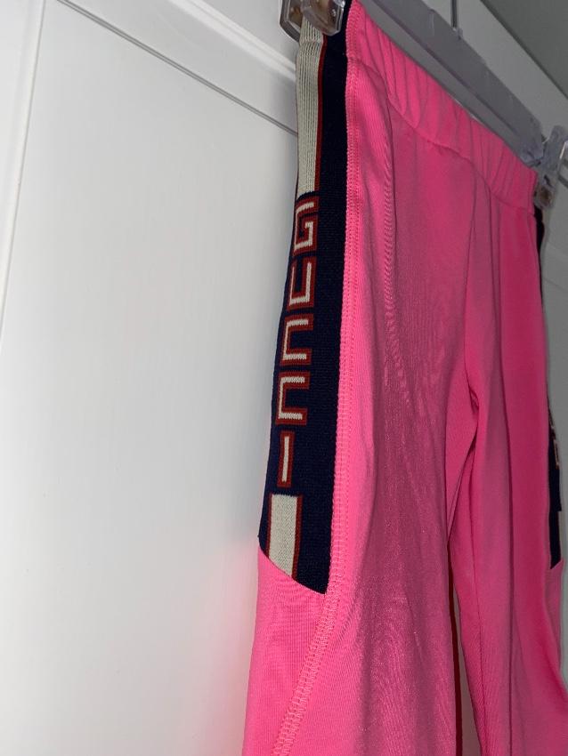 Gucci Kids 4Y Pink Technical Jersey Leggings