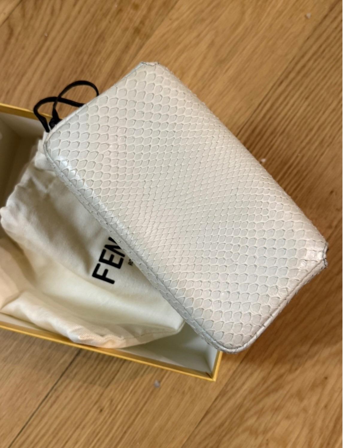 Fendi Python Micro Baguette Bag