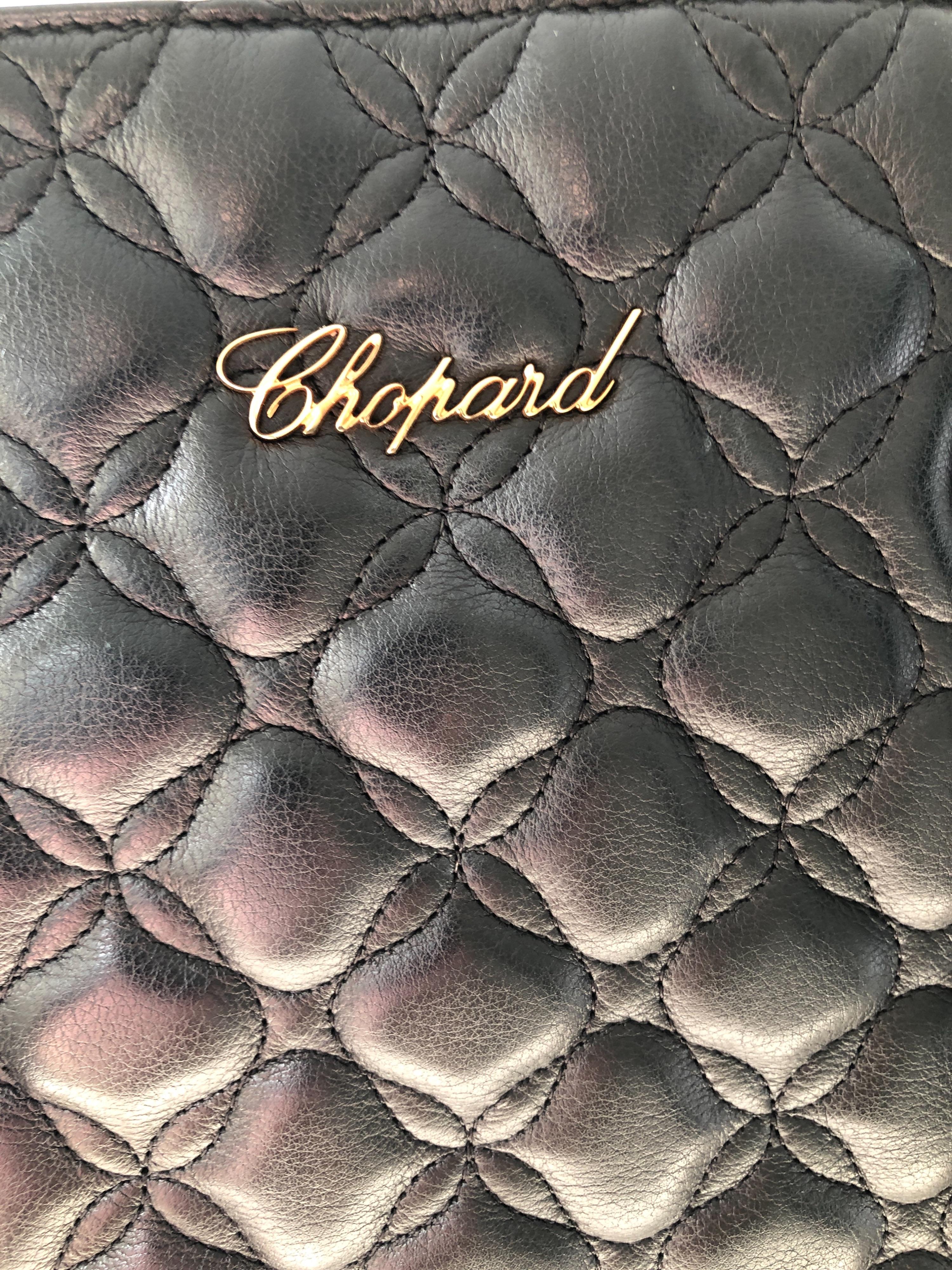Black Quilted Leather Tote