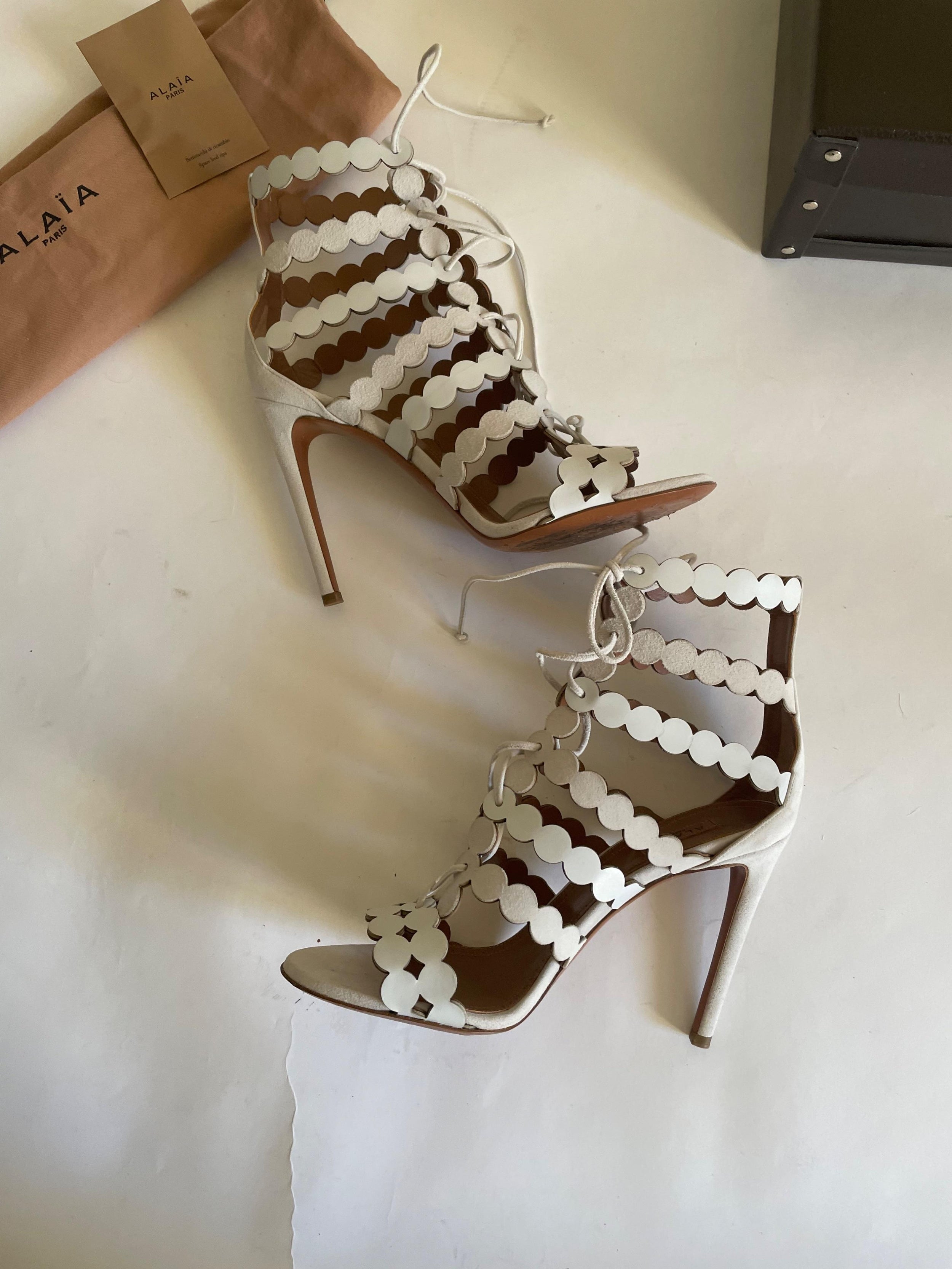 Champagne Lasercut Sandals