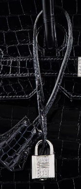 Hermès Birkin 25 Crocodile Porosus Lisse Bleu Marine