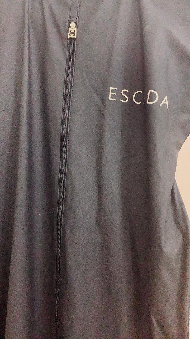 Escada red dress with black bead and sequin detail