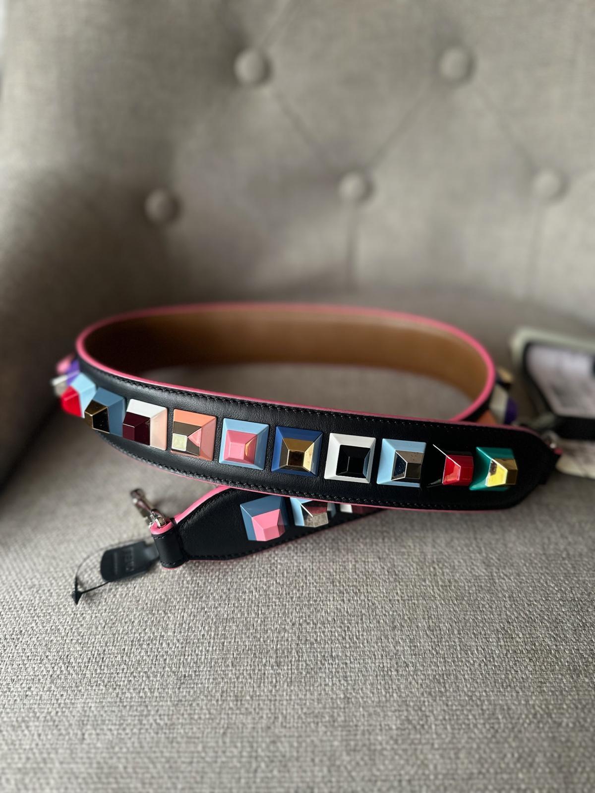 Fendi Multicoloured Strap You Bag Strap