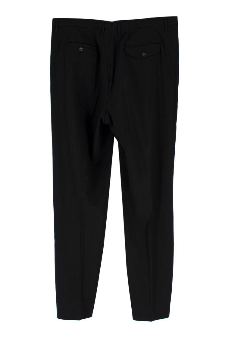 Jil Sander Black Single Breasted Wool Blend Suit