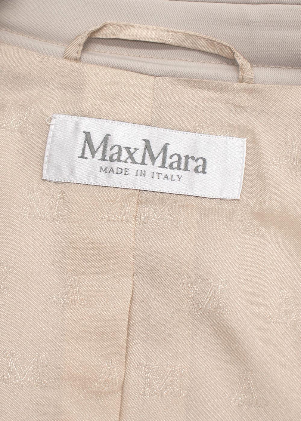 MaxMara Stone 'Reale' Double-Breasted Blazer