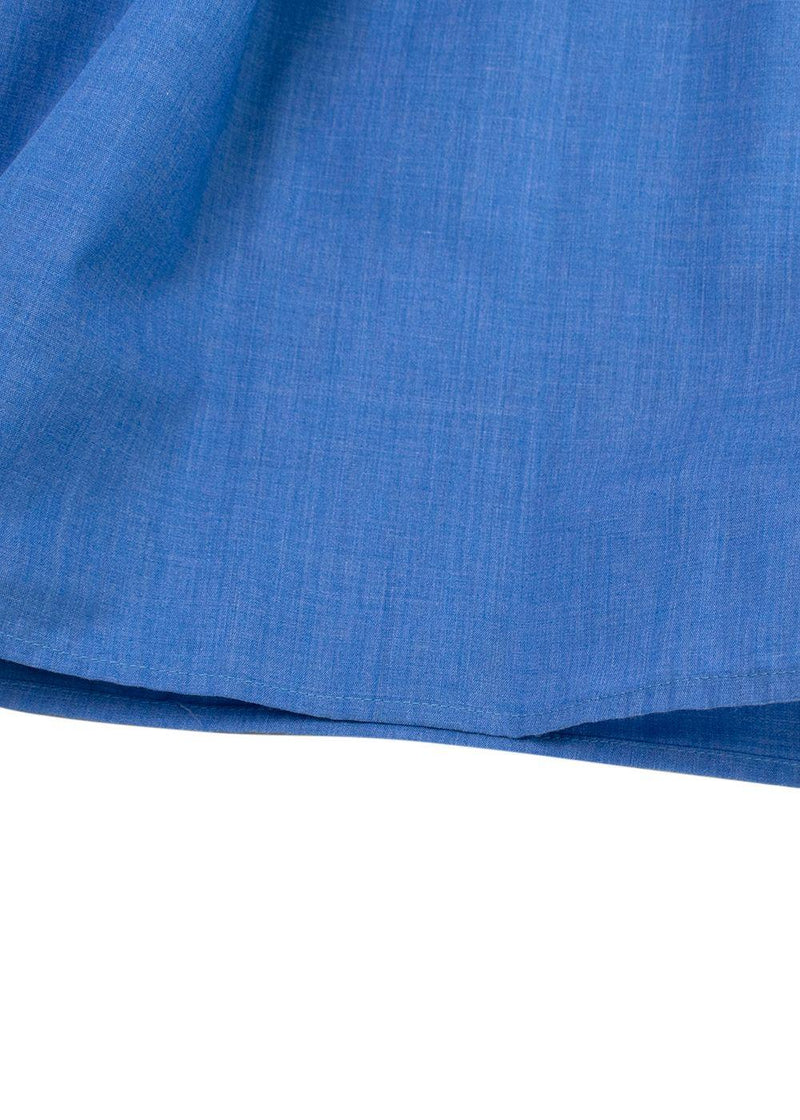 Loretta Caponi Blue Marina Smocked Voile Dress