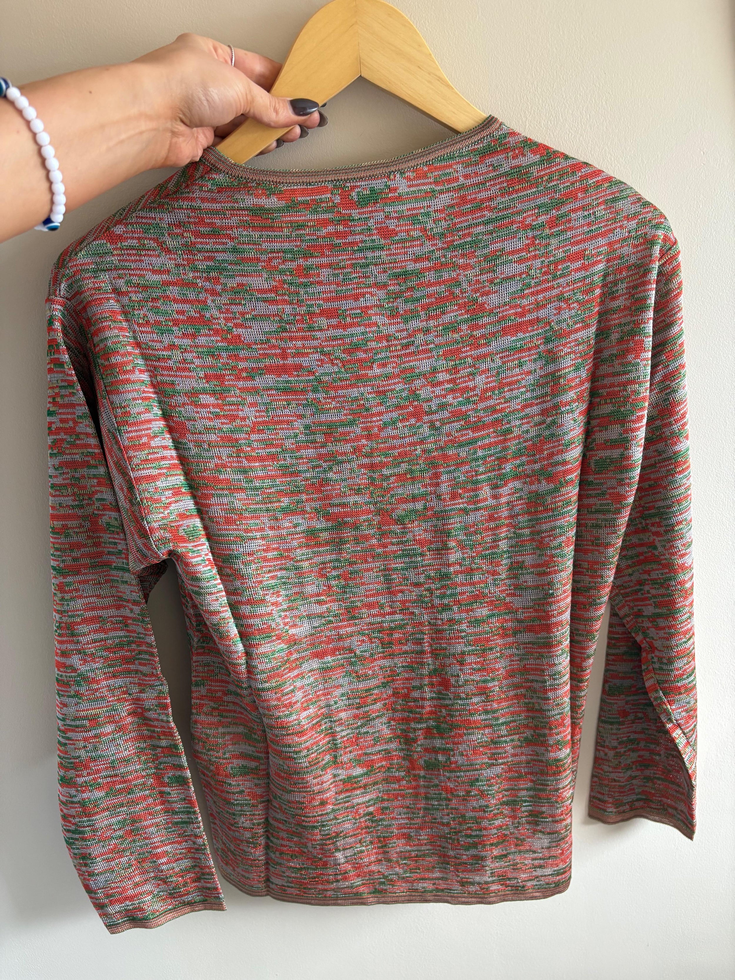 M Missoni Stretch Knit Cardigan