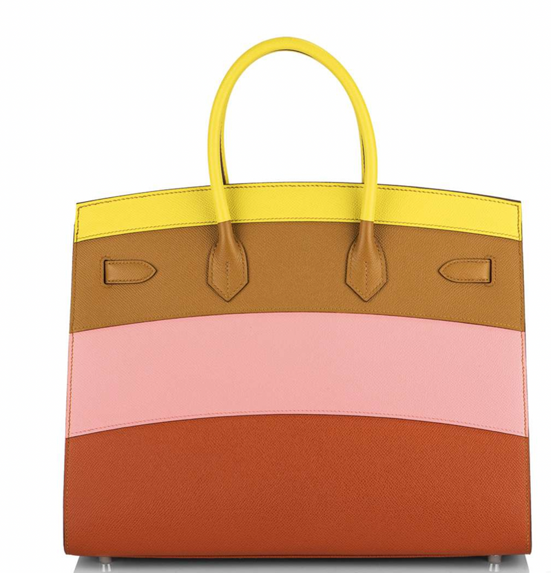 Hermés Epsom Leather 35cm Birkin in Sunrise Rainbow