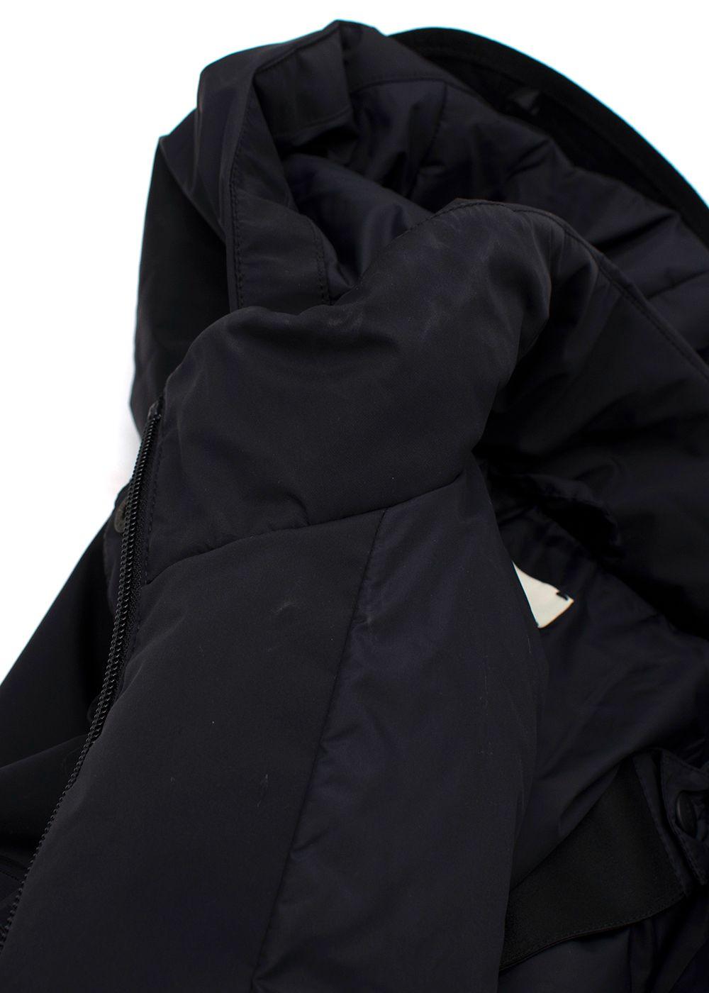 Fendi Black Hooded Ski Jacket