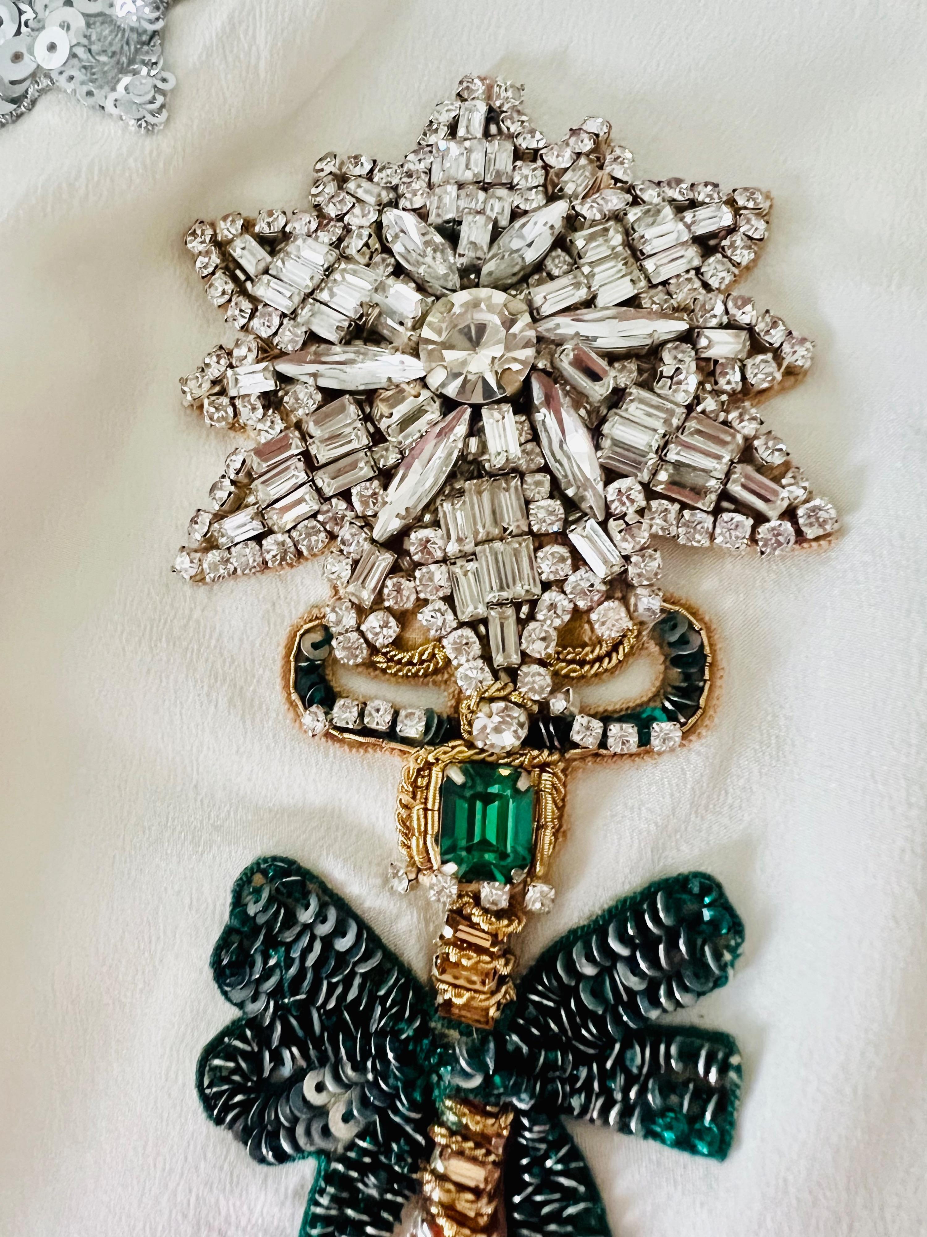 Dolce & Gabbana Cream Embellished Blouse