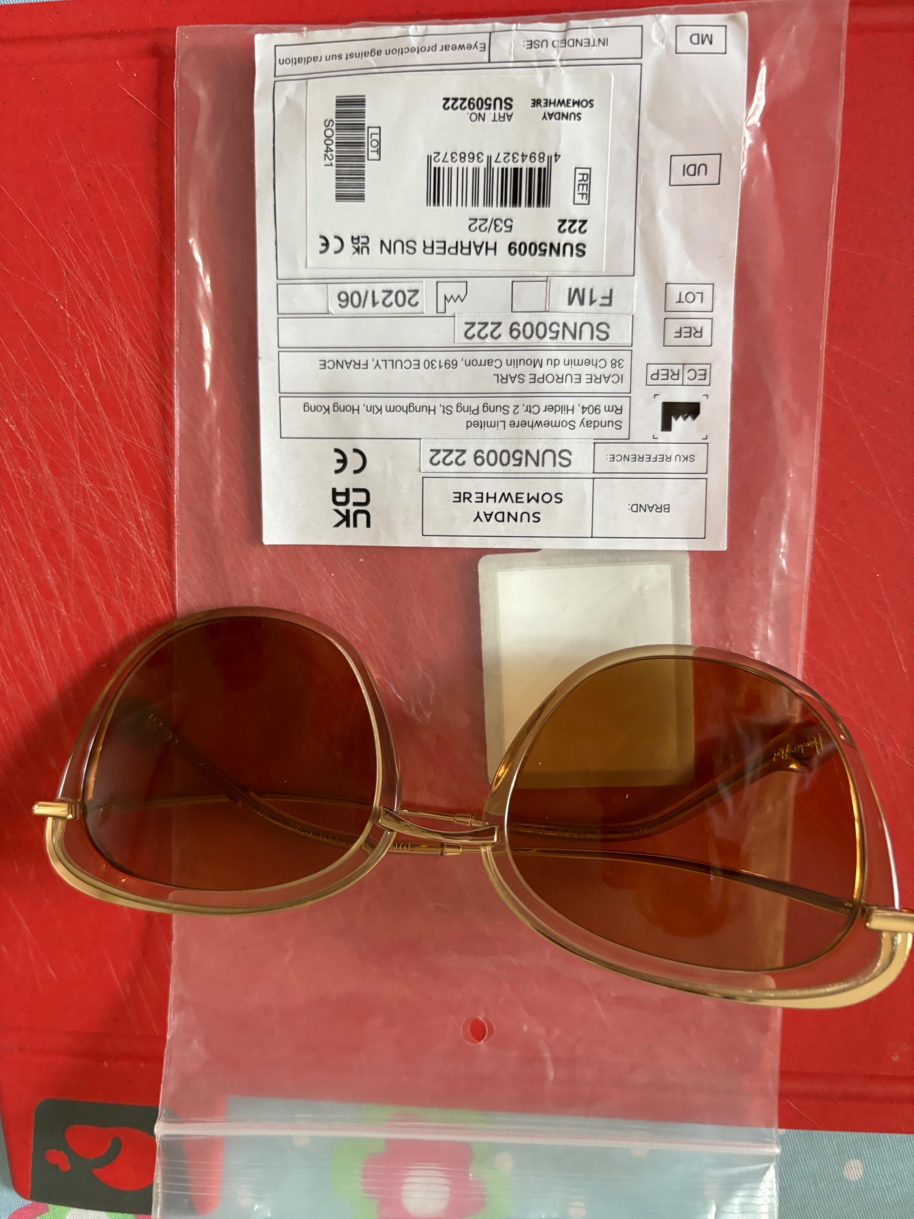 Champagne crystal handmade acetate frame
