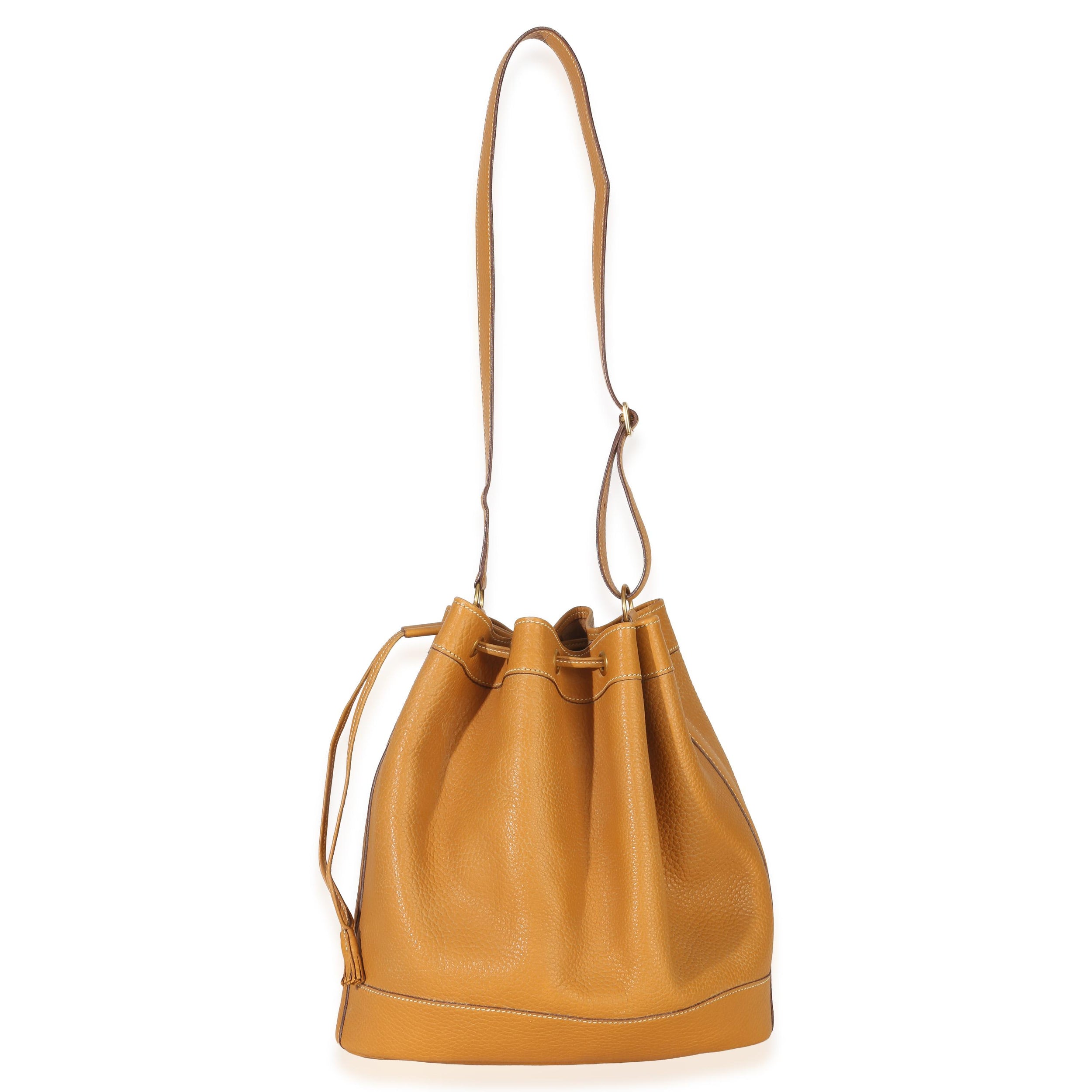 Hermès Sable Togo Market Bucket Tote