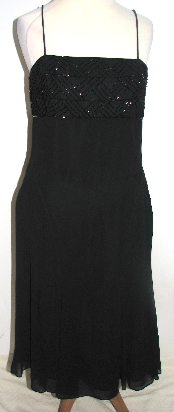 Amanda Wakeley black chiffon cocktail dress
