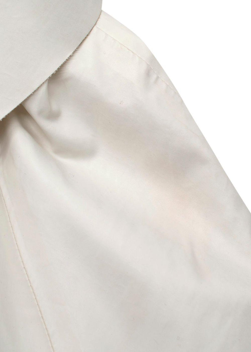 Pause KASSL Edition White Single Breasted Trench Coat