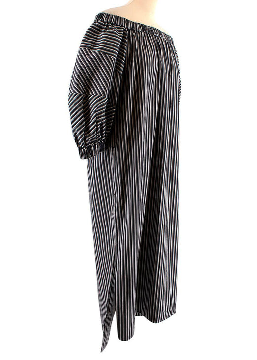 Striped Off-Shoulder Dress