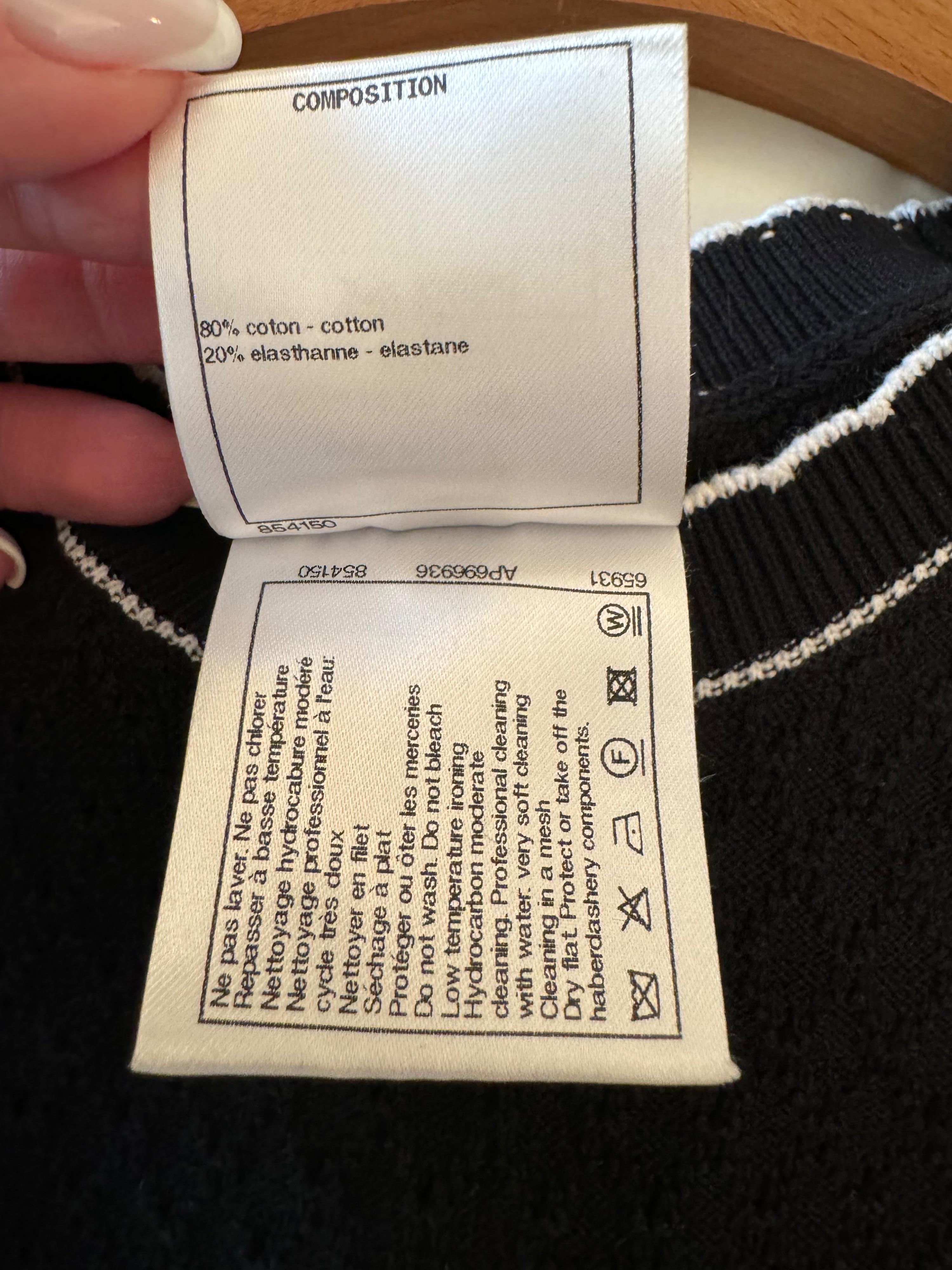 Chanel Black No.5 Embroidered Mini Dress