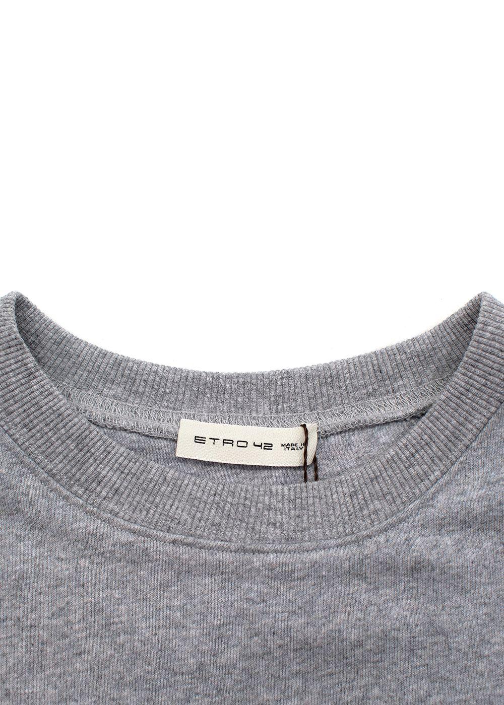 Grey Comic Print Sweatshirt