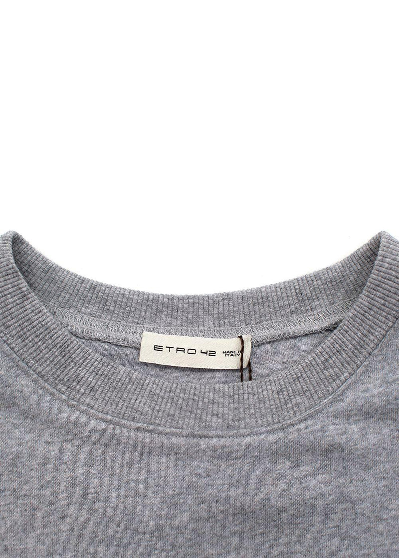 Grey Comic Print Sweatshirt