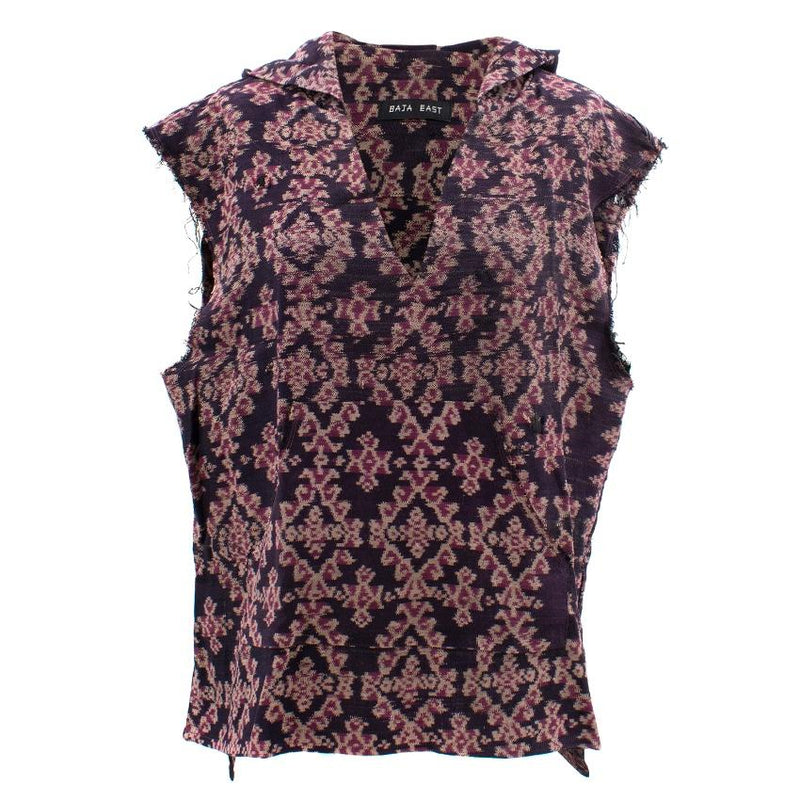 Baja East Cotton Pattern Hooded Top