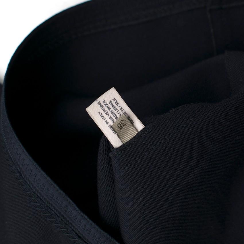 Bottega Veneta Navy Fitted Shift Dress