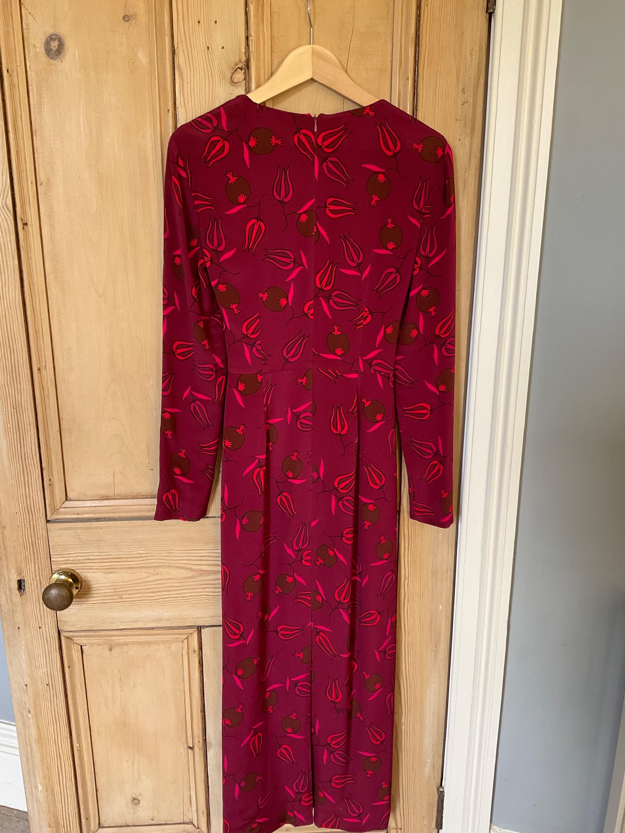 Red Long Sleeve Zaza Dress