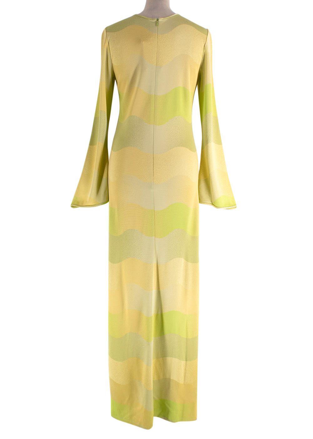 Alexis Lime Wave Serena Dress