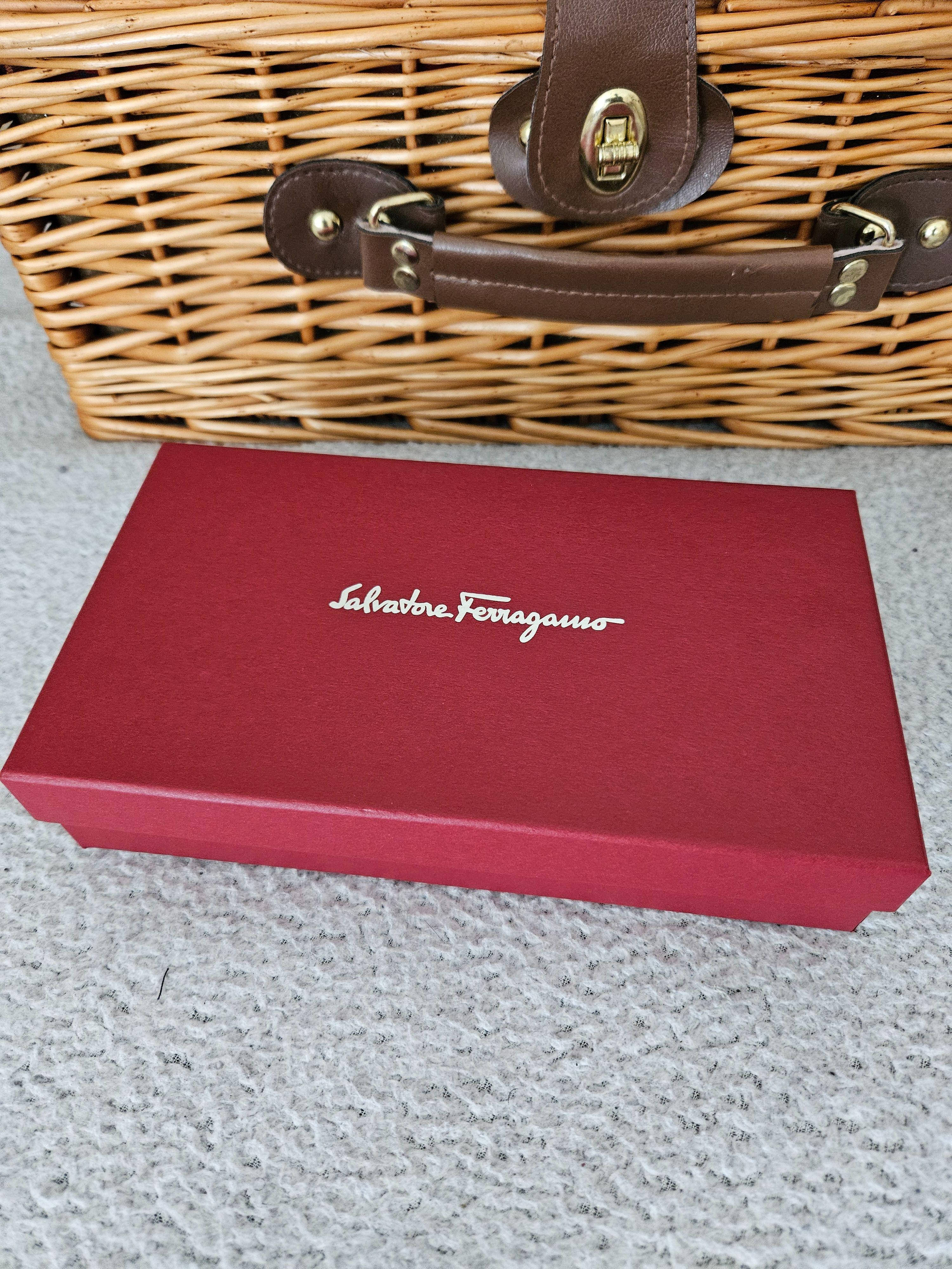 Salvatore Ferragamo Dark Beige Long Wallet