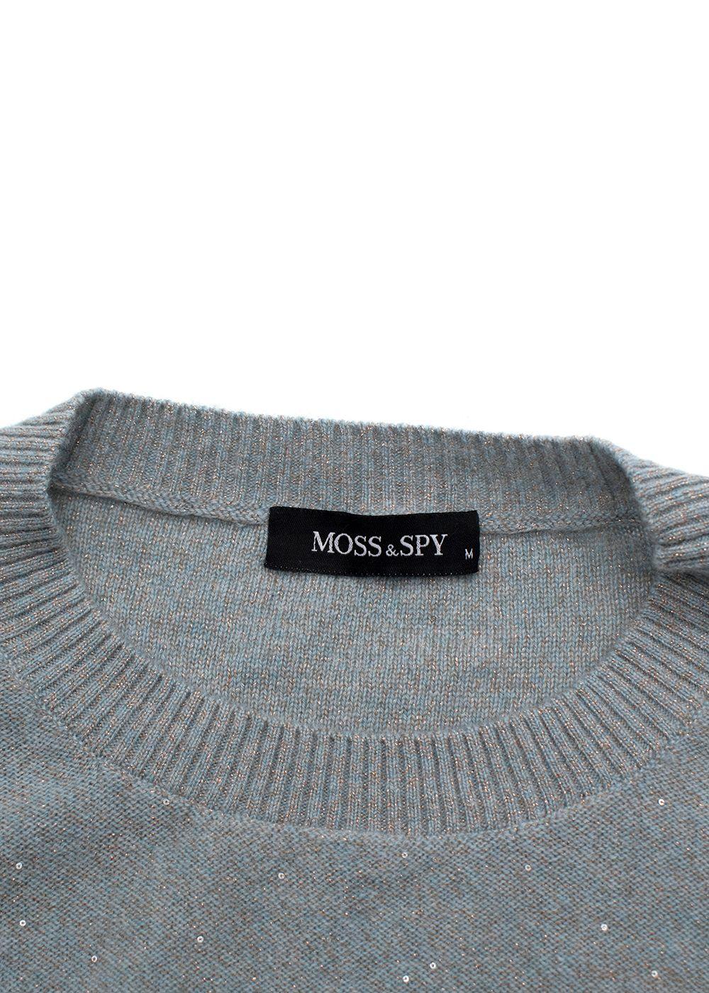 Moss & Spy Blue Sparkle Cashmere Jumper
