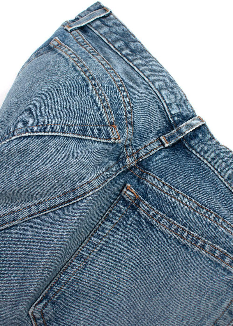 Khaite Kyle Paint-Splatter Straight-Leg Jeans