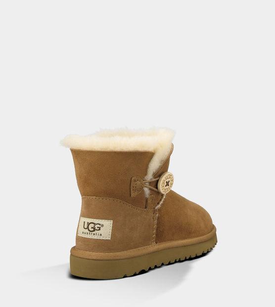 UGG Australia Mini Bailey Button Toddler 1000787 Chestnut UK11 US12 EU29