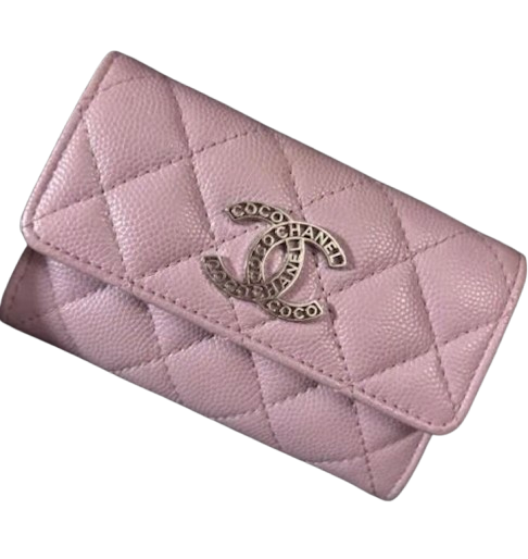 Chanel Lilac Caviar Card Holder