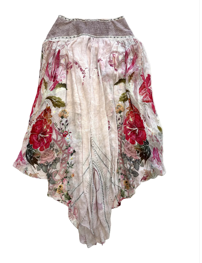 Camilla Printed Silk Skirt
