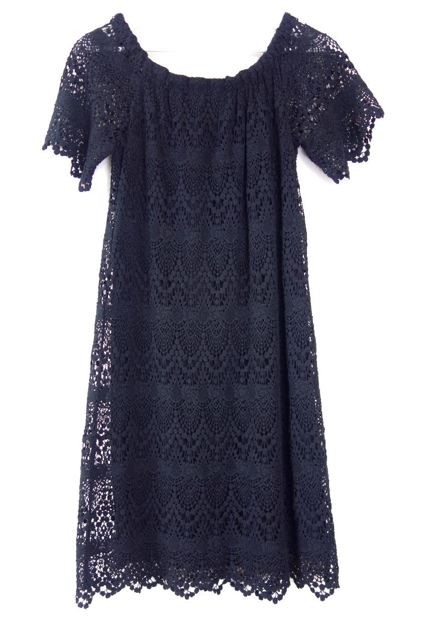 Velvet by Graham & Spencer Gustina Lace Black Dress