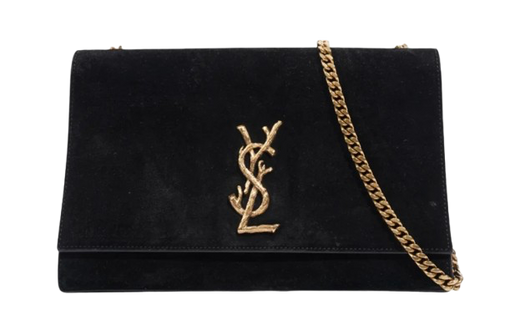 Saint Laurent Black Suede Kate Bag