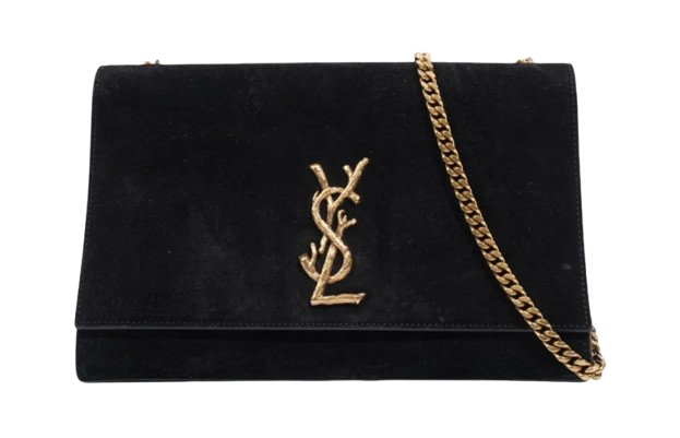 Saint Laurent Black Suede Kate Bag