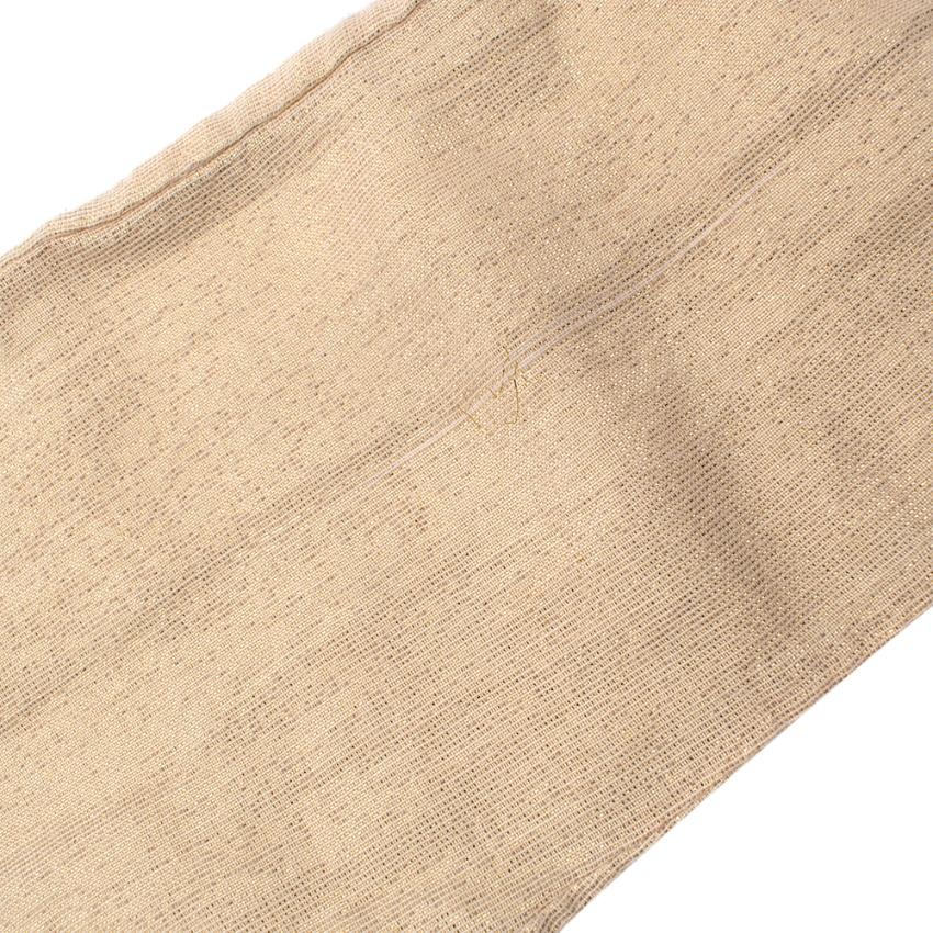 Bonpoint Gold Lurex Cotton Trousers