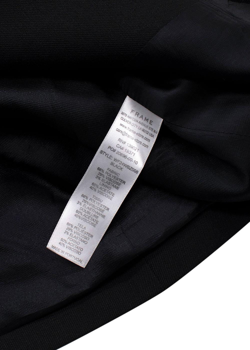 Frame Black Single Breasted Blazer