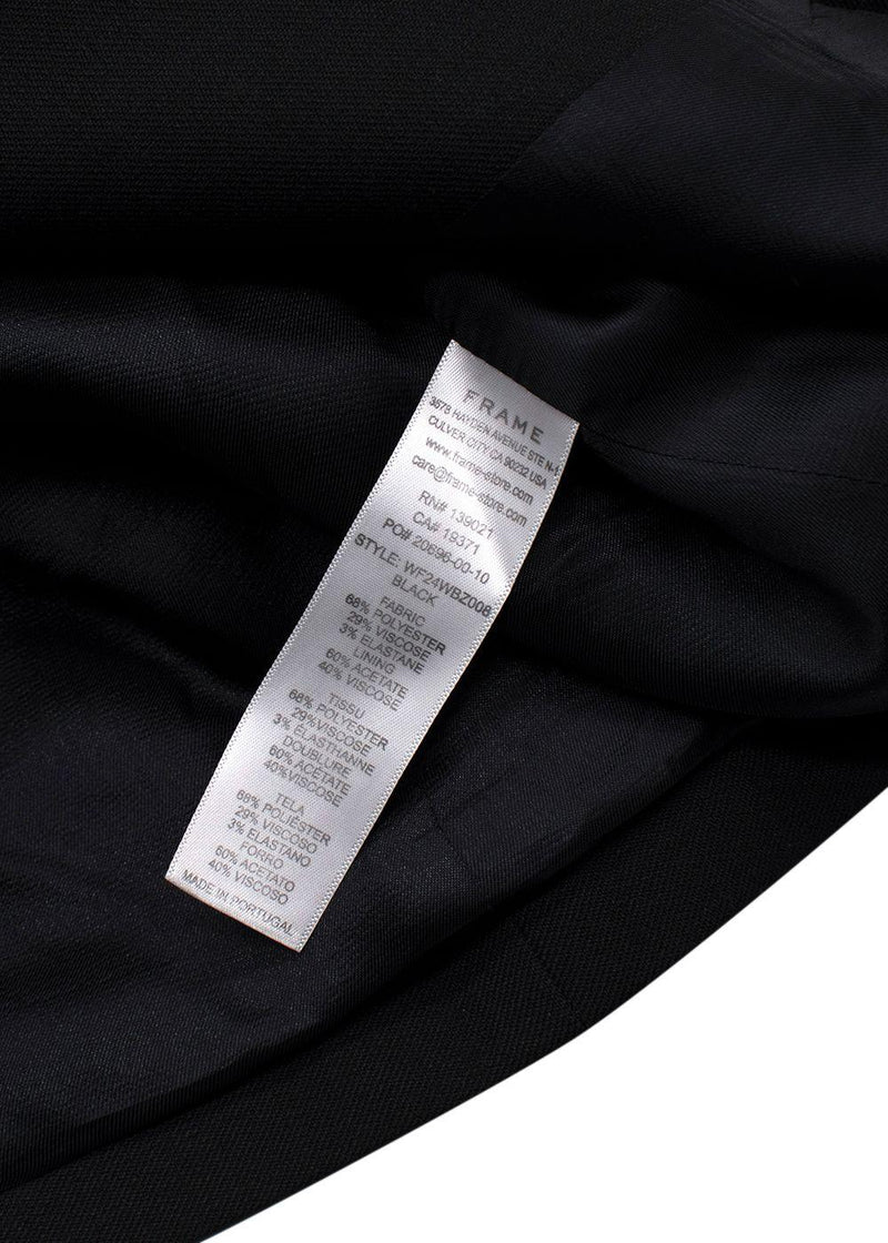 Frame Black Single Breasted Blazer