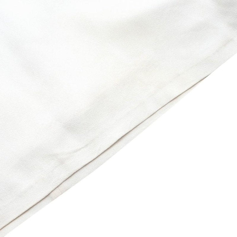 Vilshenko Embroidered Cream Crepe Midi Dress