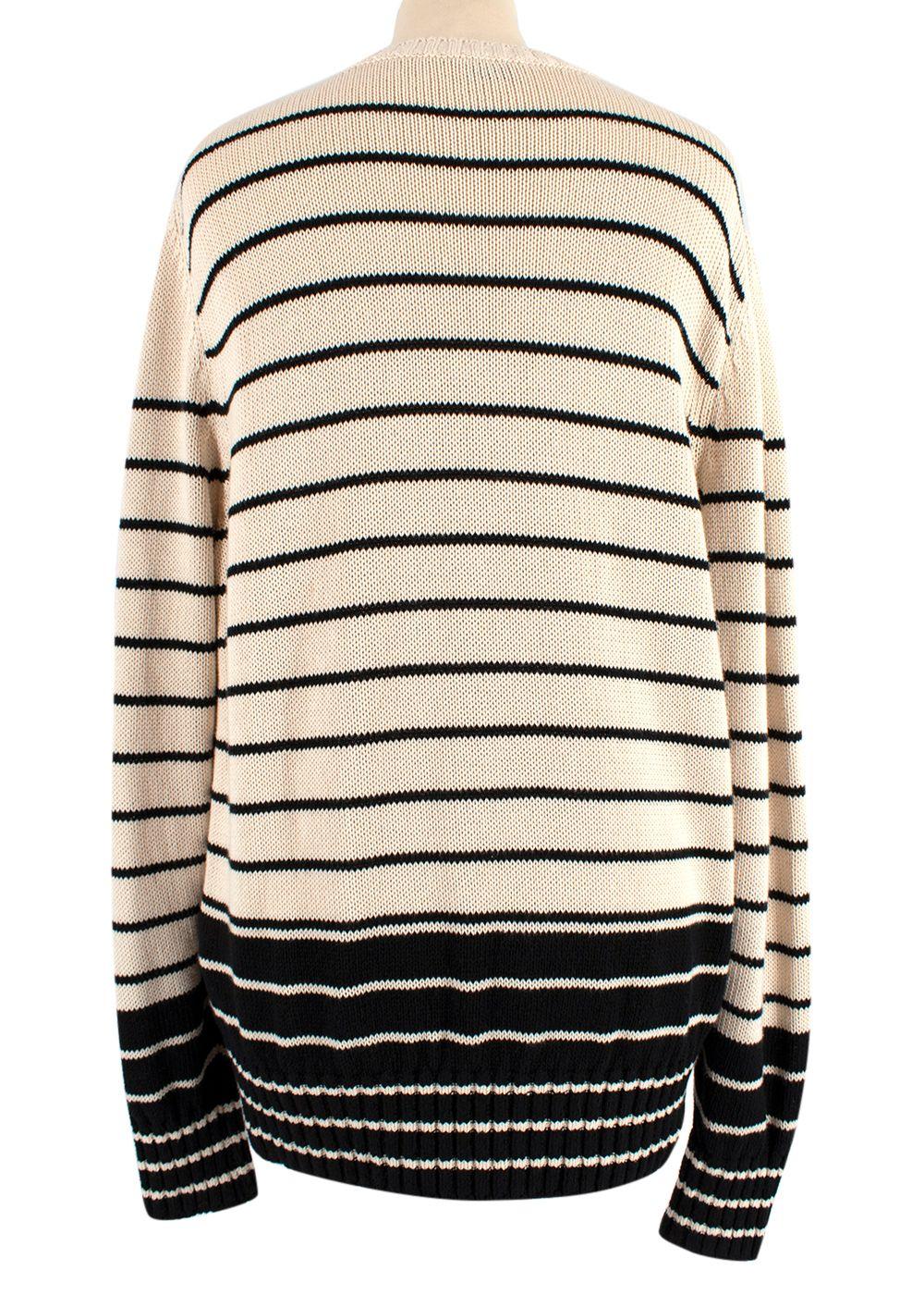 Jungle Embellished Stripe Knit Jumper