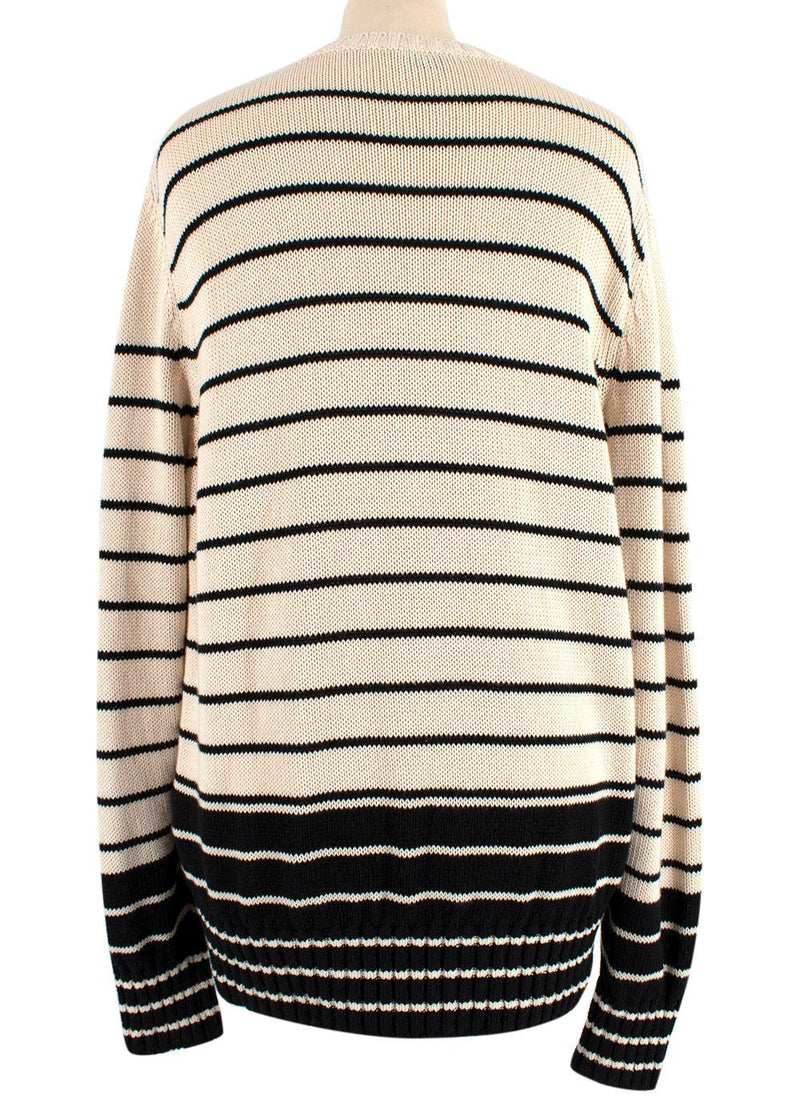 Jungle Embellished Stripe Knit Jumper
