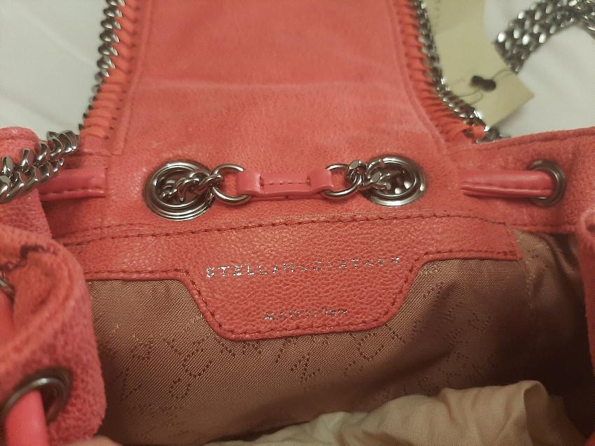 Stella McCartney Red Mini Falabella Backpack