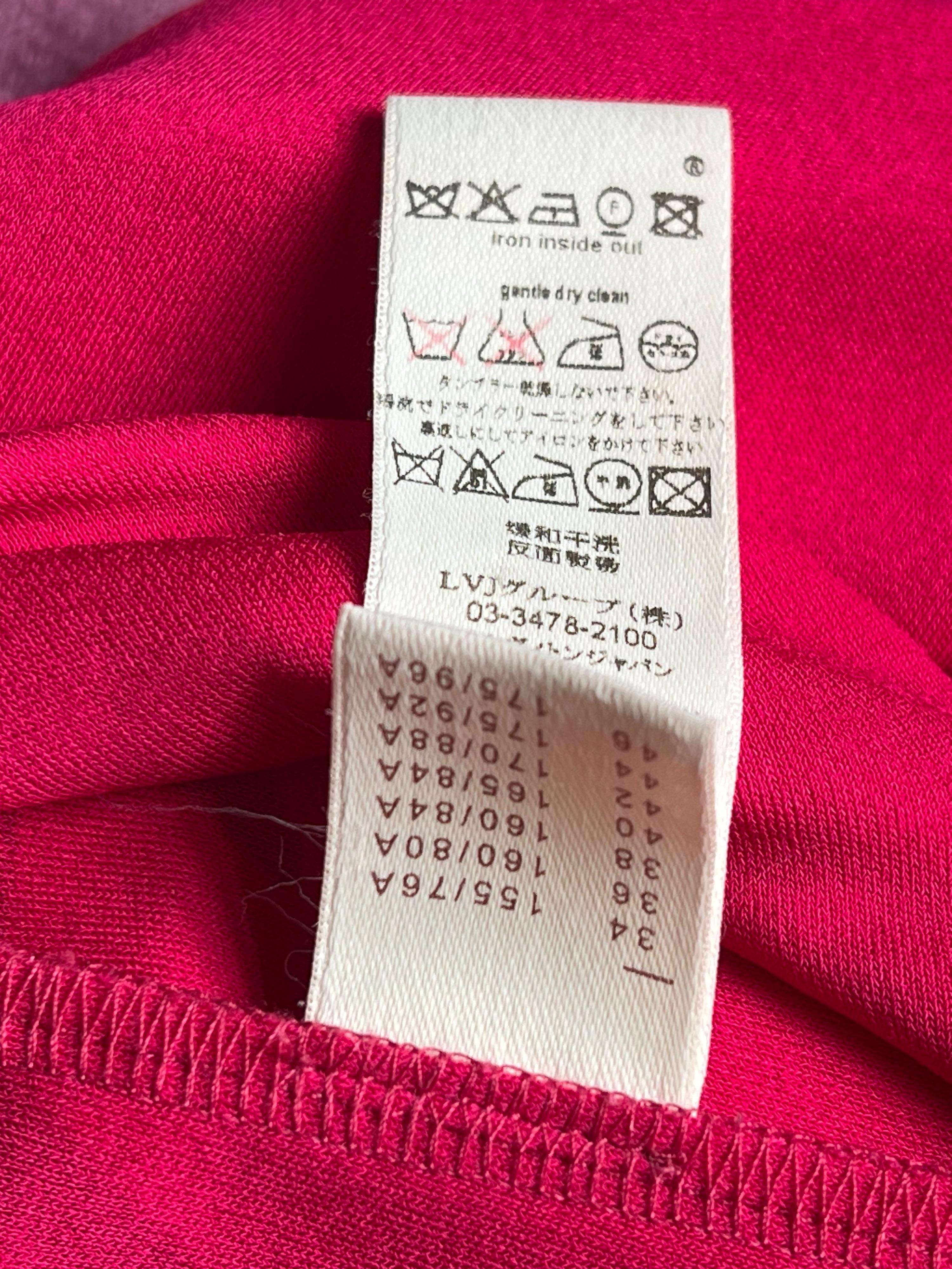 Stephen Sprouse pink cotton jersey rose print mini dress