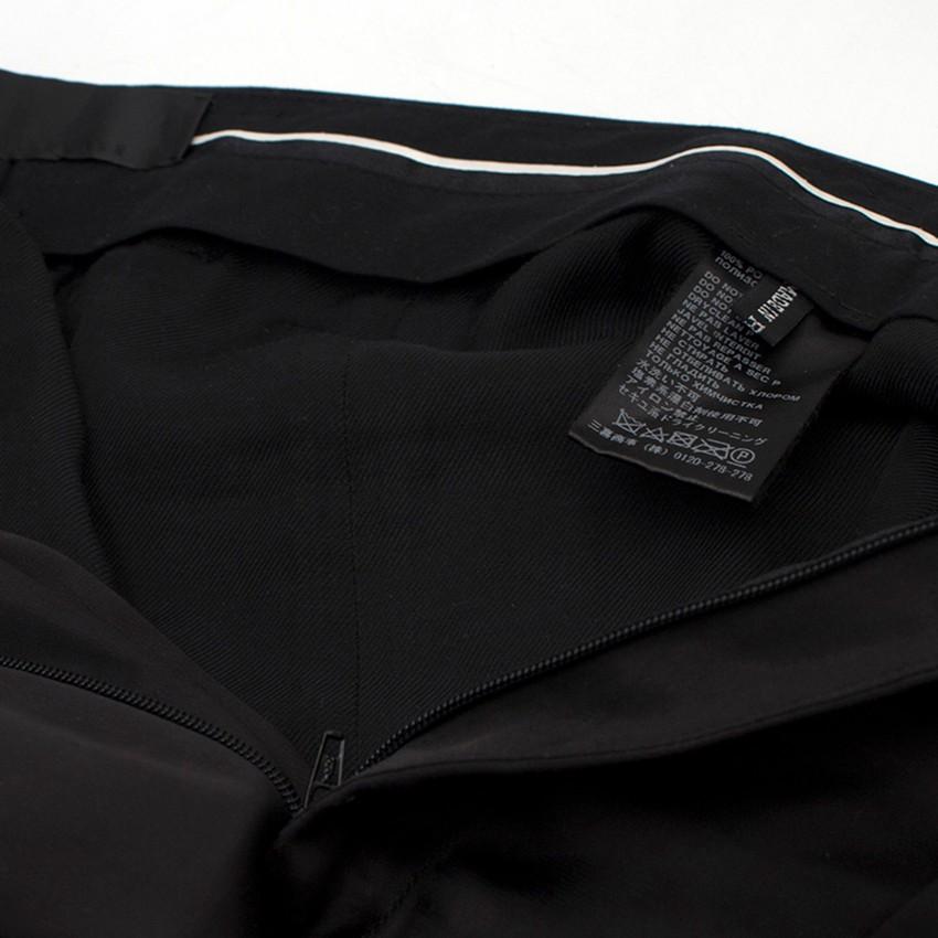 Haider Ackermann Black Silky Cropped Trousers