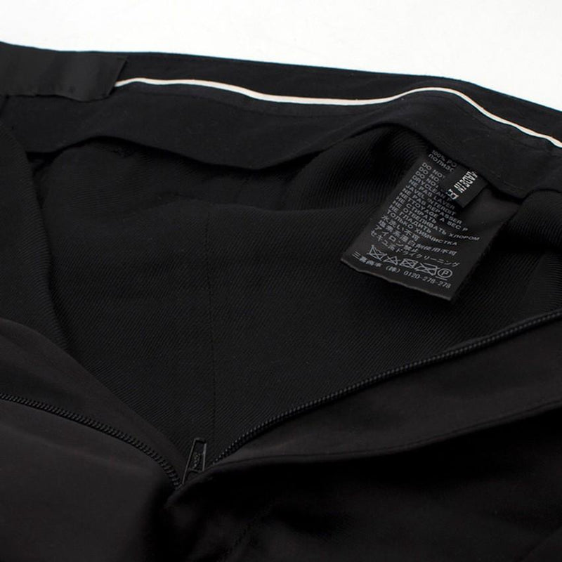 Haider Ackermann Black Silky Cropped Trousers