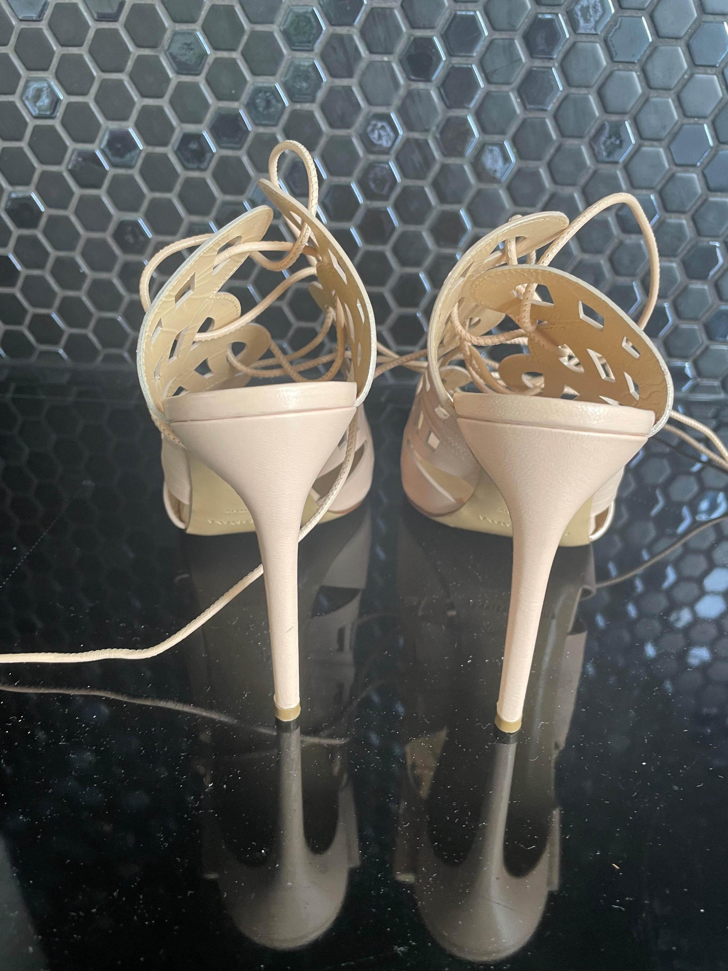 Laser Cut Leather Sandals