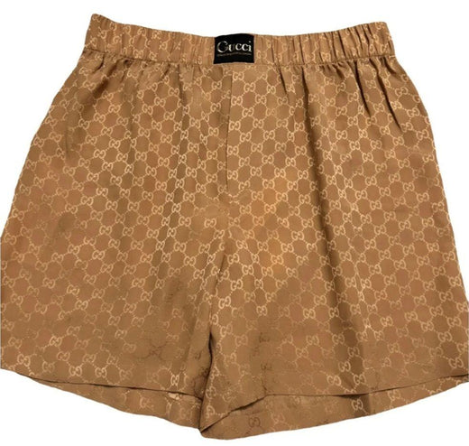 Gucci GG Print Silk Shorts