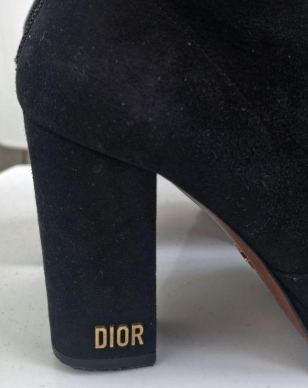 Dior Black Suede Ankle Boots