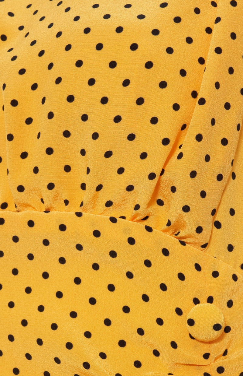 Alessandra Rich  Polka-dot Ruffled Minidress
